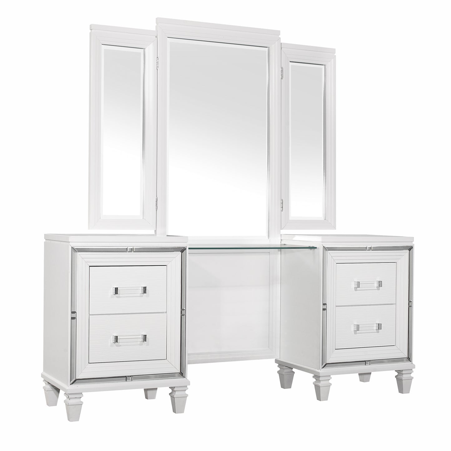 1616W-15* - (3) Vanity Dresser with Mirror