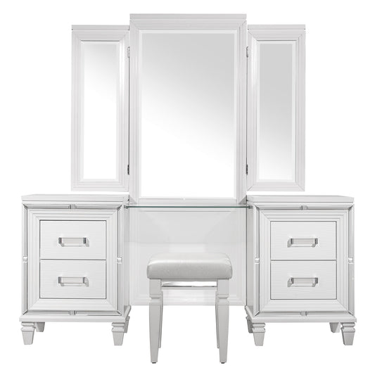 1616W-15* - (3) Vanity Dresser with Mirror