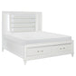 1616W-1* - (3) Queen Platform Bed with LED Lighting and Footboard Storage