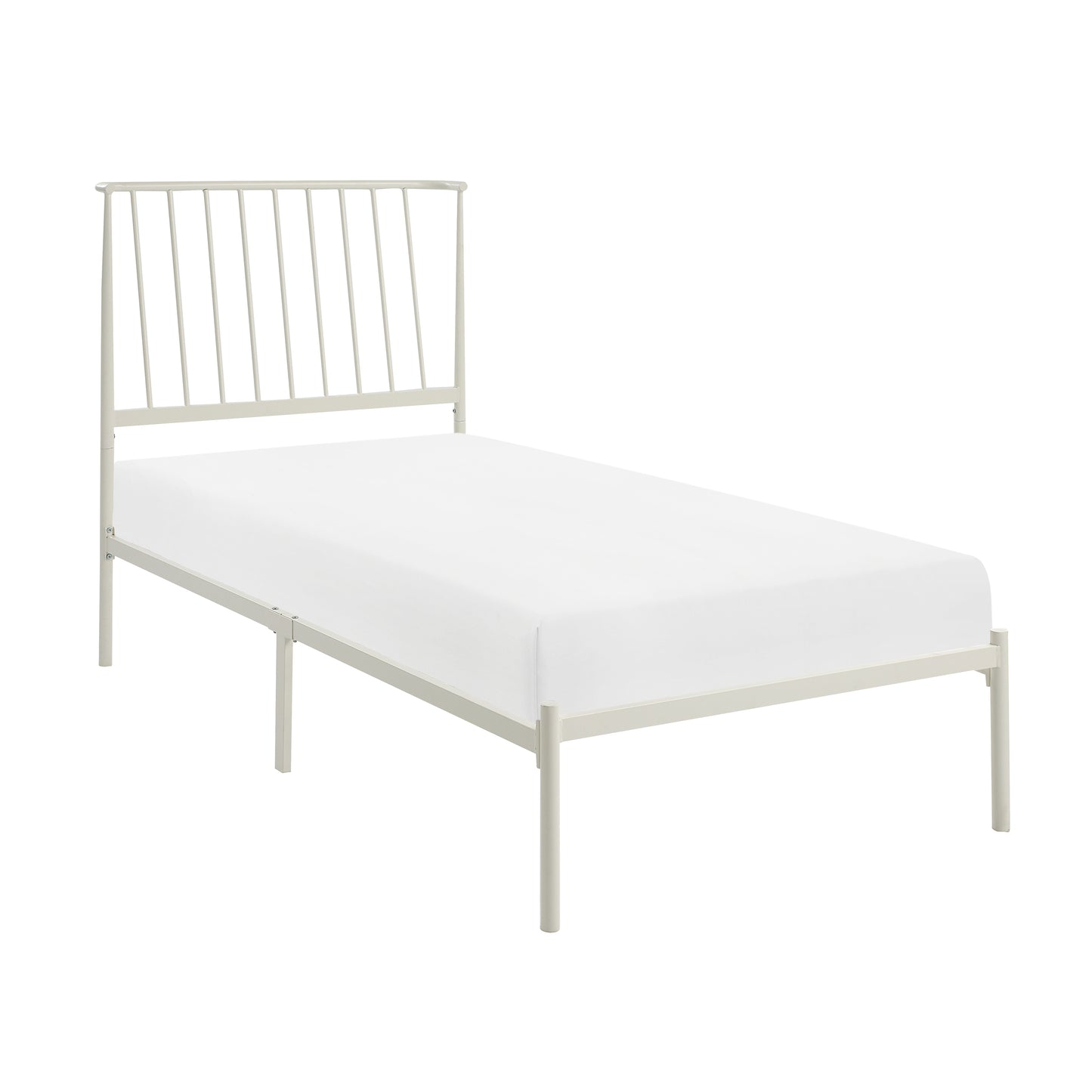 1630WHT-1 - Twin Platform Bed