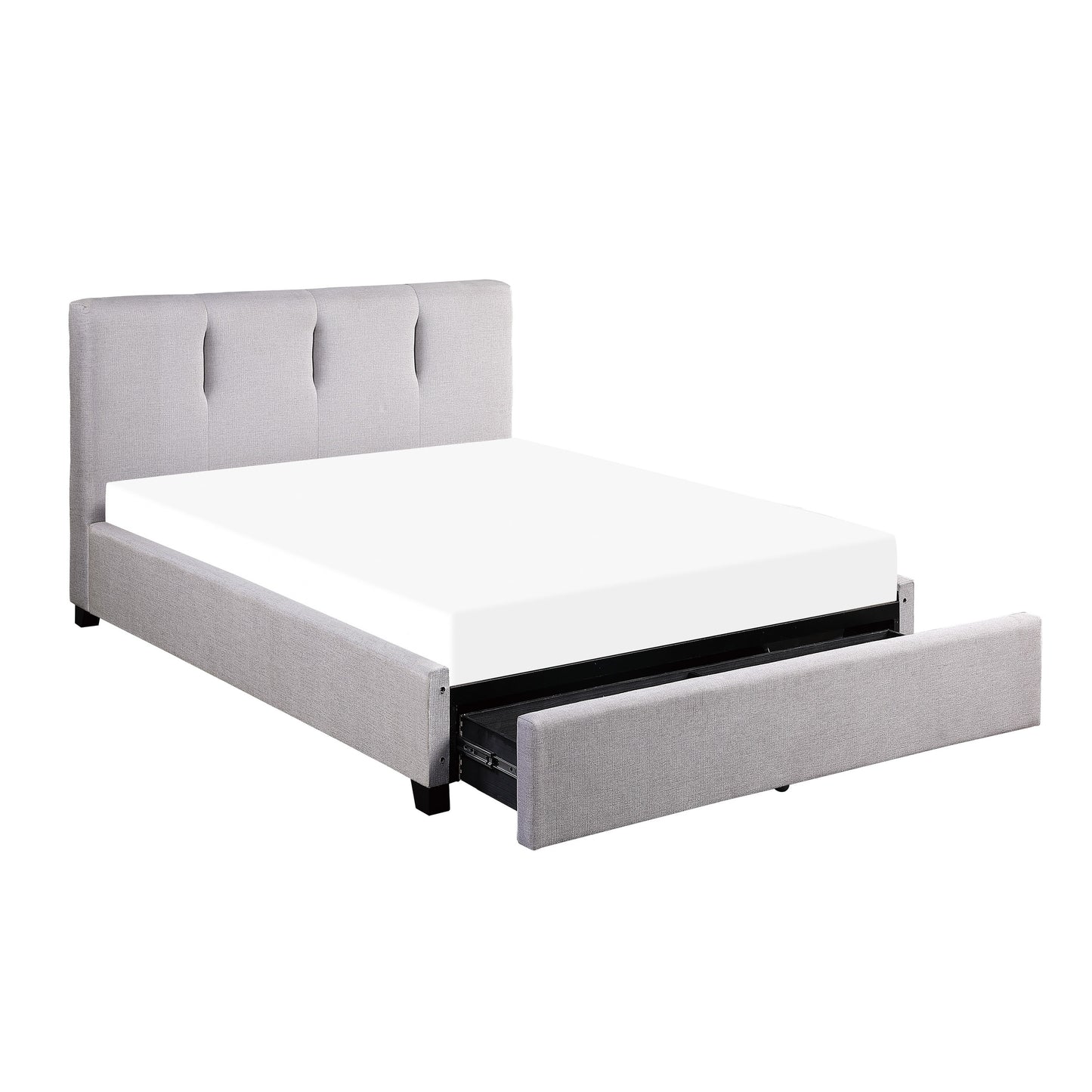 1632F-1DW* - (4) Full Platform Bed with Storage Drawer