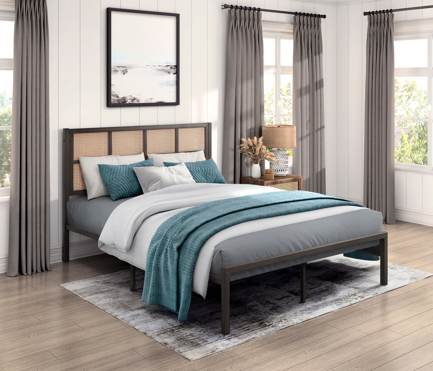 1635DZK-1EK - Eastern King Platform Bed