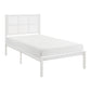 1635WHT-1 - Twin Platform Bed