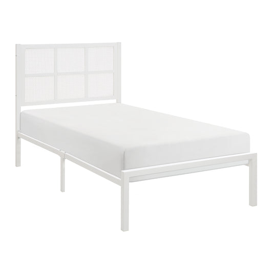 1635WHT-1 - Twin Platform Bed