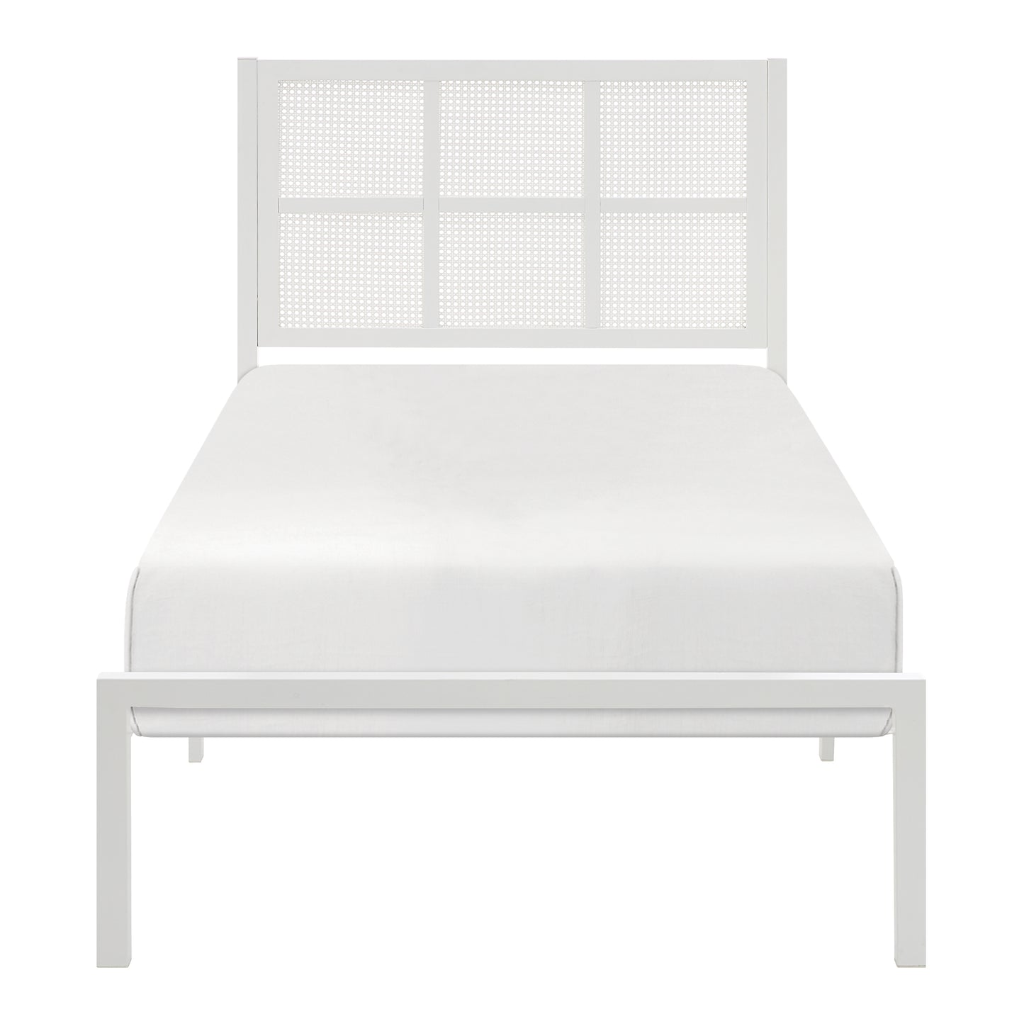 1635WHT-1 - Twin Platform Bed