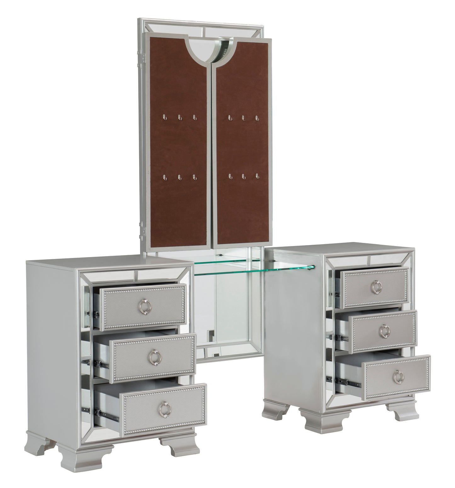 1646-15* - (3)Vanity Dresser with Mirror