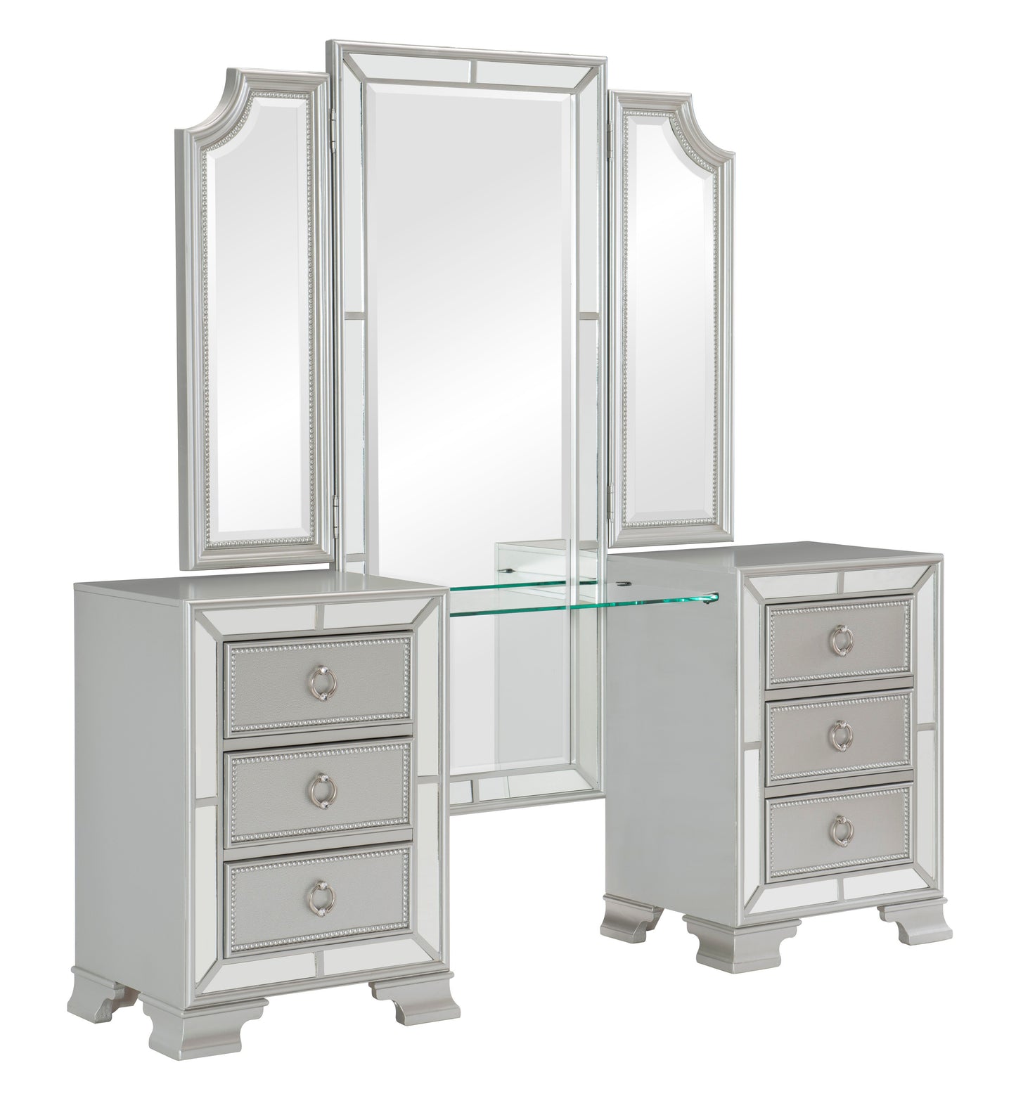 1646-15* - (3)Vanity Dresser with Mirror