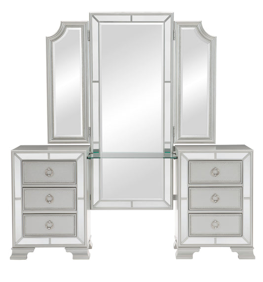 1646-15* - (3)Vanity Dresser with Mirror