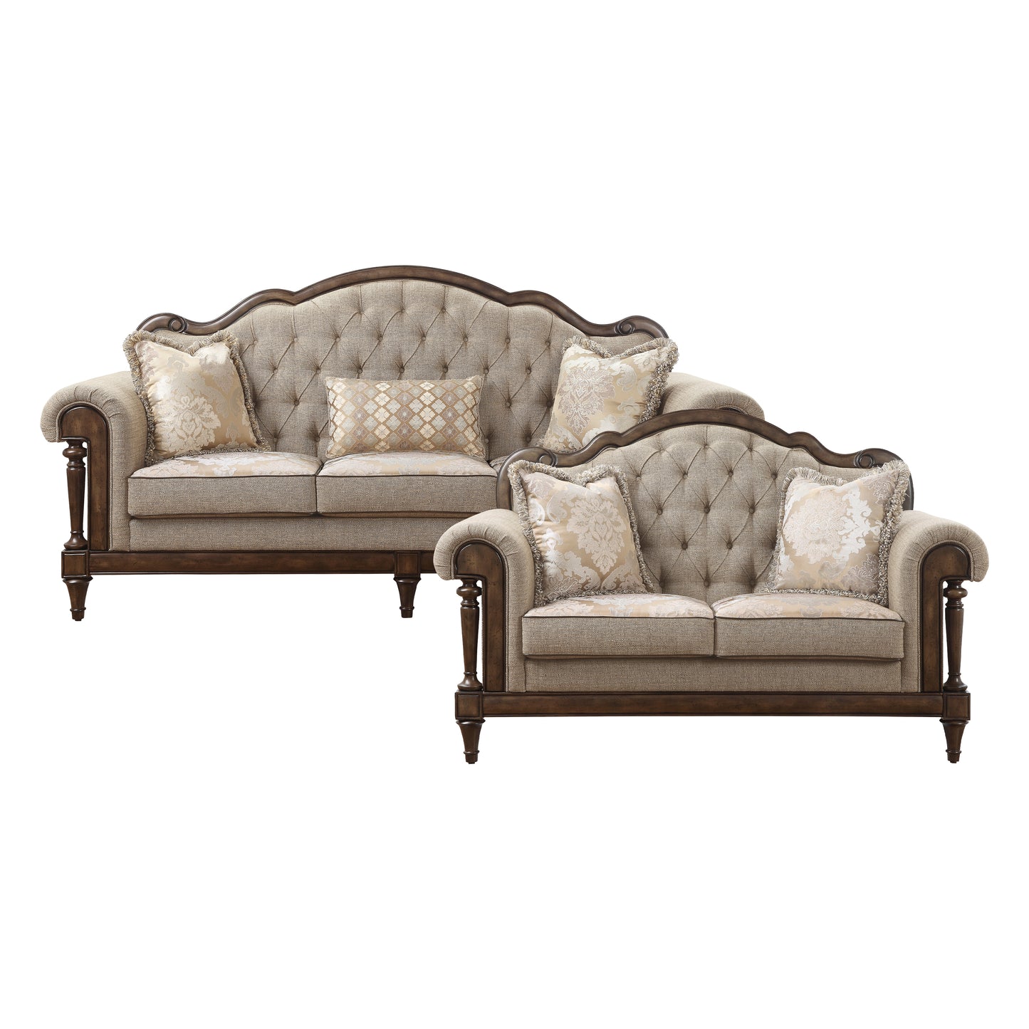 16829*2 - 2pc Set: Sofa, Love
