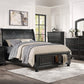 1714KBK-1EK* - (3)Eastern King Sleigh Platform Bed with Footboard Storage
