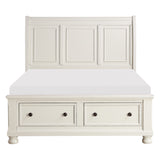 1714W-1* - (3)Queen Sleigh Platform Bed with Footboard Storage