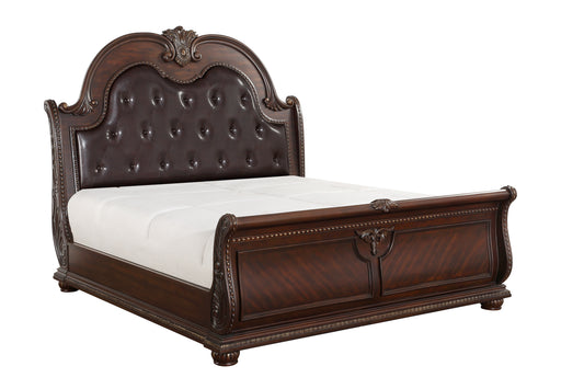 1757K-1EK* - (4)Eastern King Sleigh Bed