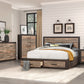 1762K-1CK* - (3)California King Platform Bed with Footboard Storage