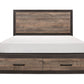 1762K-1CK* - (3)California King Platform Bed with Footboard Storage