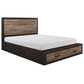 1762-1* - (3)Queen Platform Bed with Footboard Storage