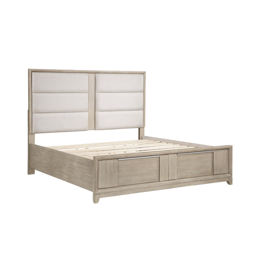1820NK-1EK* - (3) Eastern King Platform Bed with Footboard Storage