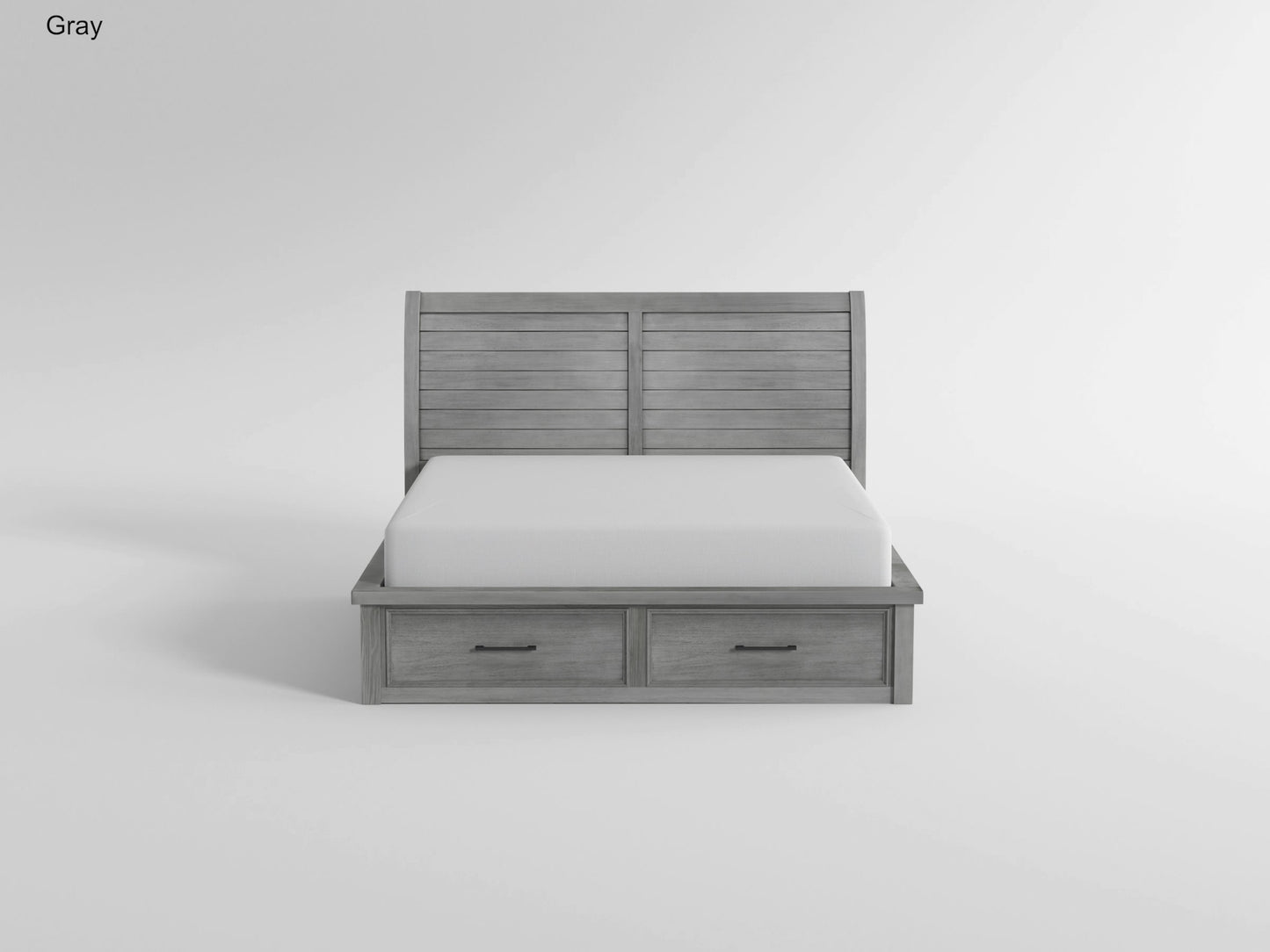 1559K-1CK* - (4) California King Platform Bed with Storage Footboard and Side Rails