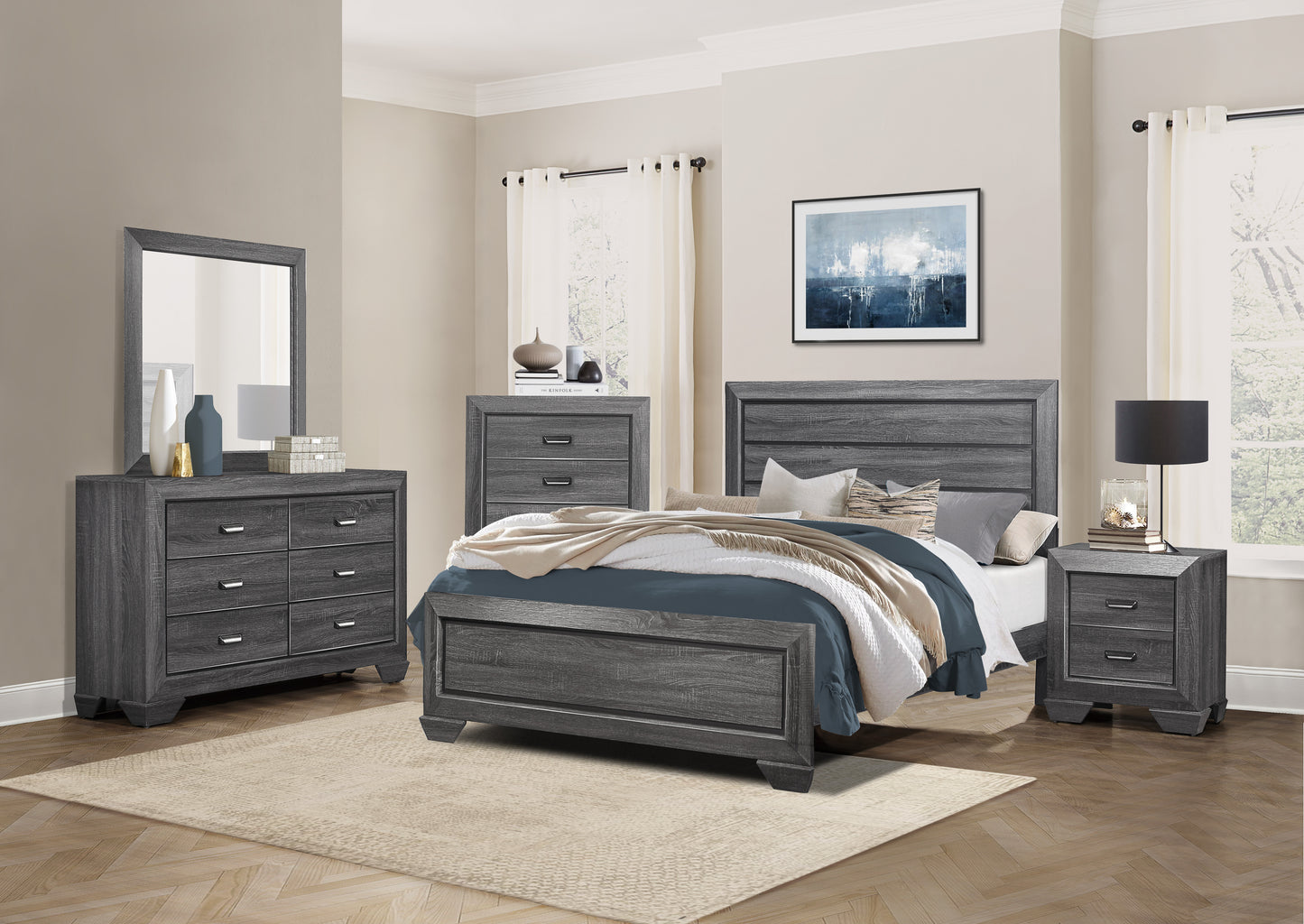 1904GY-1* - (2)Queen Bed