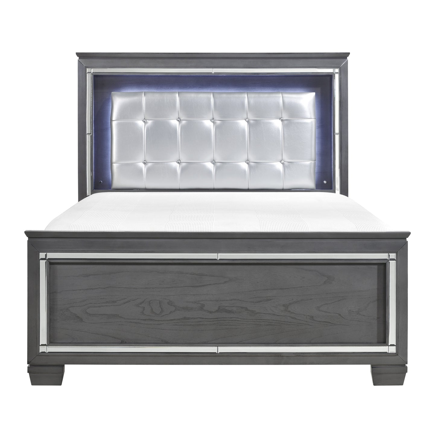 1916KGY-1EK* - (3)Eastern King Bed, LED Lighting