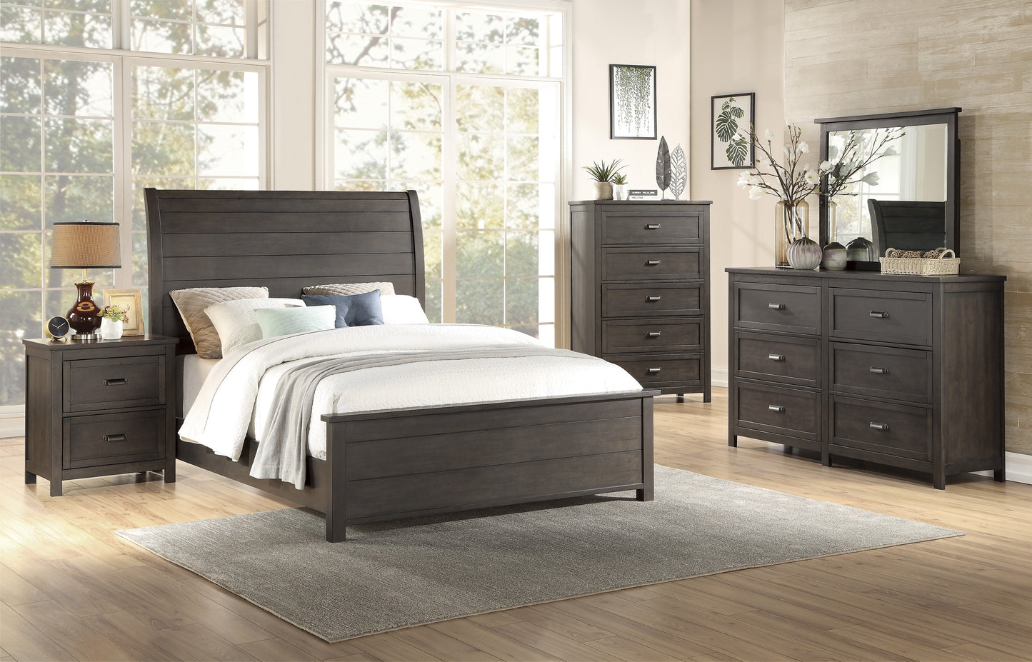 1923-1* - (3) Queen Sleigh Bed