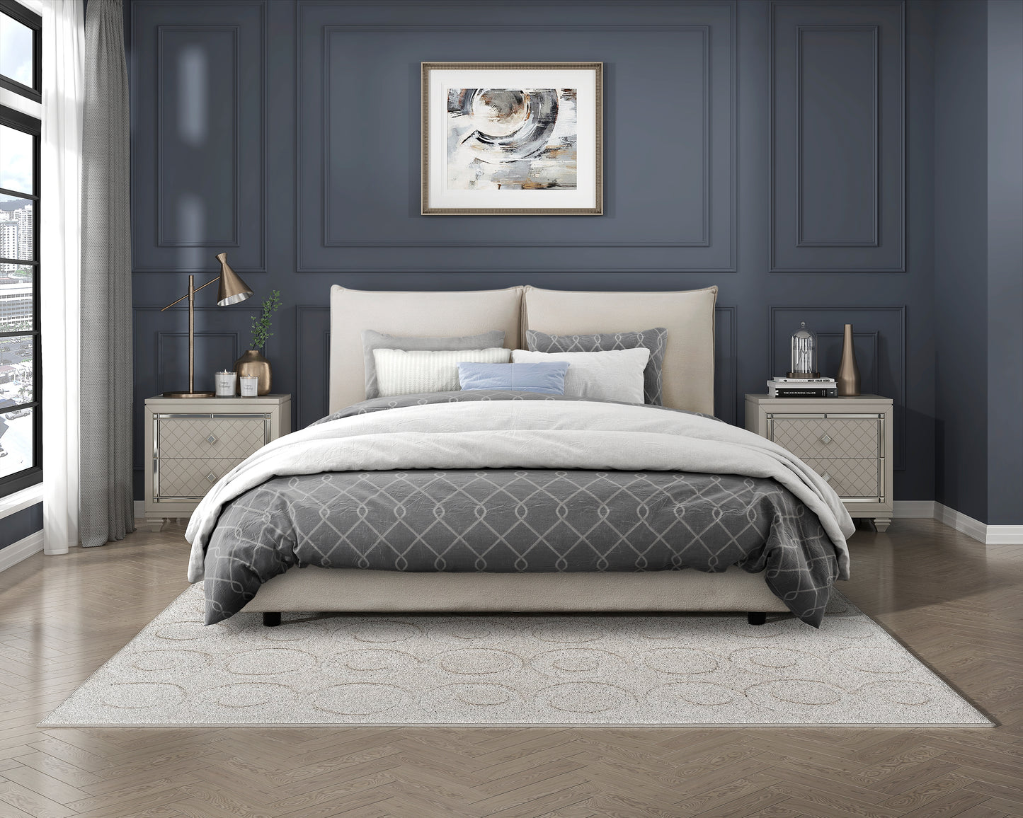 1930-1* - (3) Queen Platform Bed