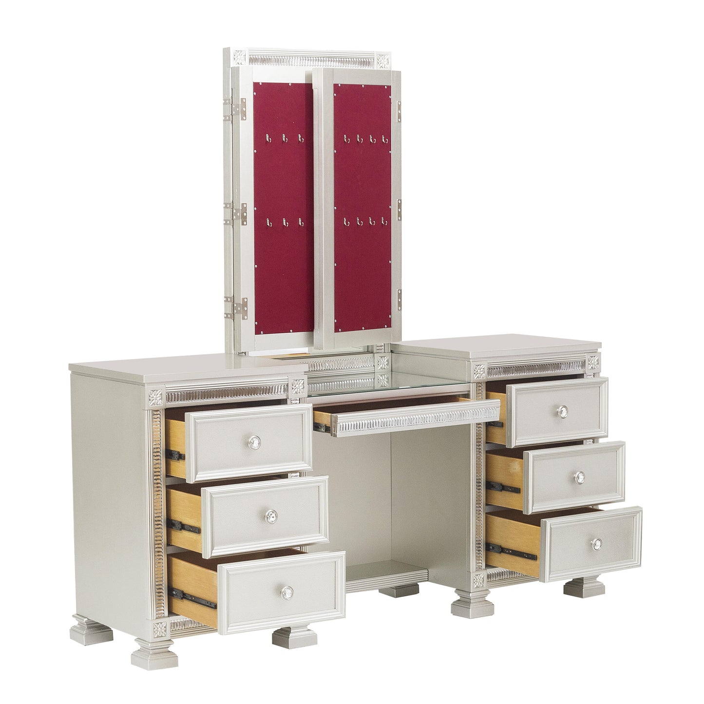 1958-15* - (4)Vanity Dresser with Mirror
