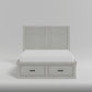 1337-1* - (3) Queen Platform Bed with Storage Footboard and Side Rails