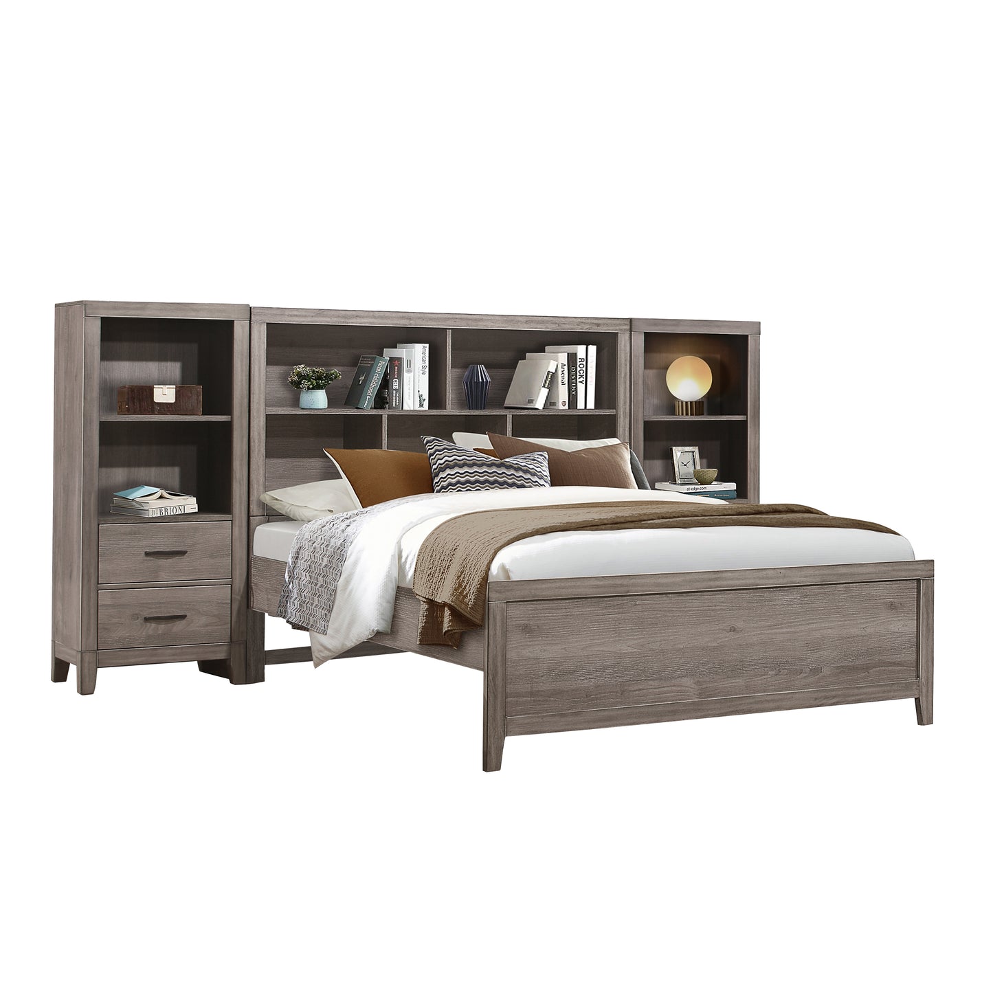 2042NB*WB - 3pc Set Queen Wall Bed (QB+2PNS)