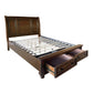 2159-1* - (3)Queen Sleigh Platform Bed with Footboard Storage