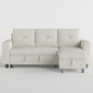 9705DB*32AVC - (3)Sectional with Reversible Chaise, Pull-out Bed, Shelves and Charging Ports