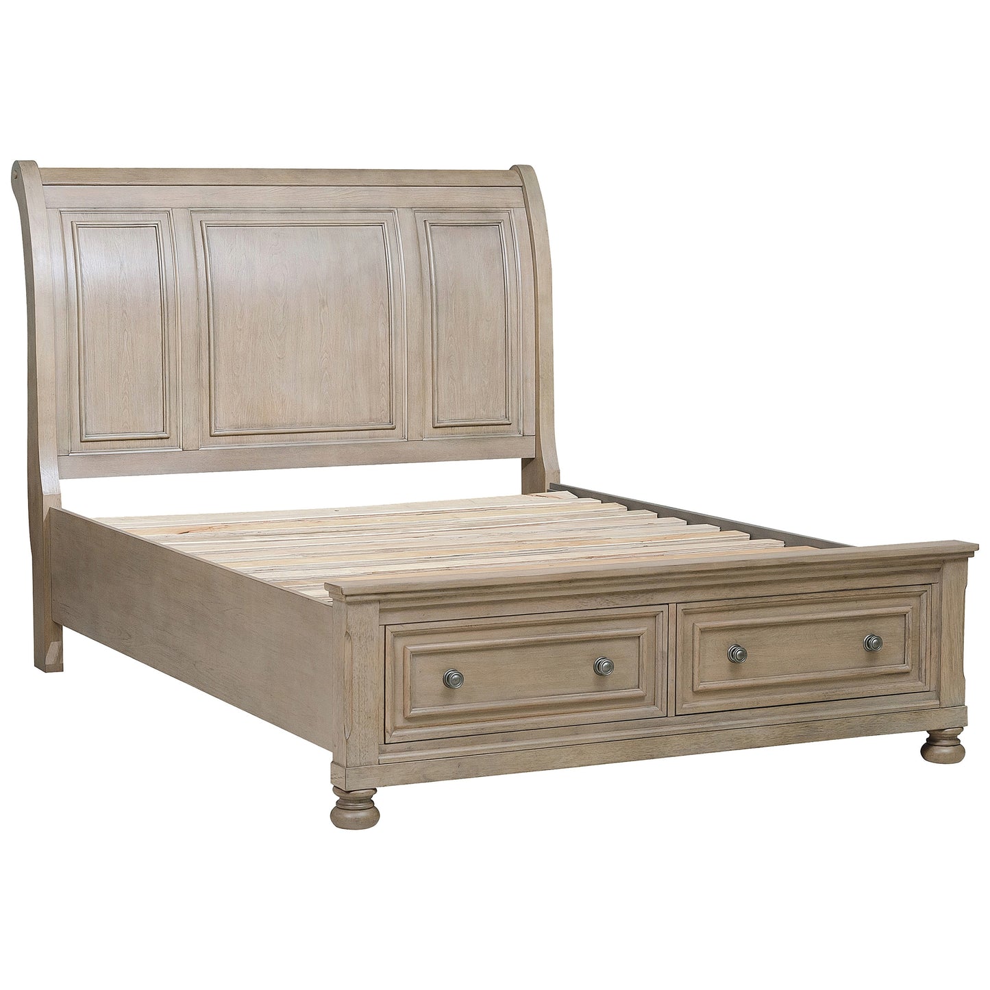 2259KGY-1CK* - (3) California King Platform Bed with Footboard Storage