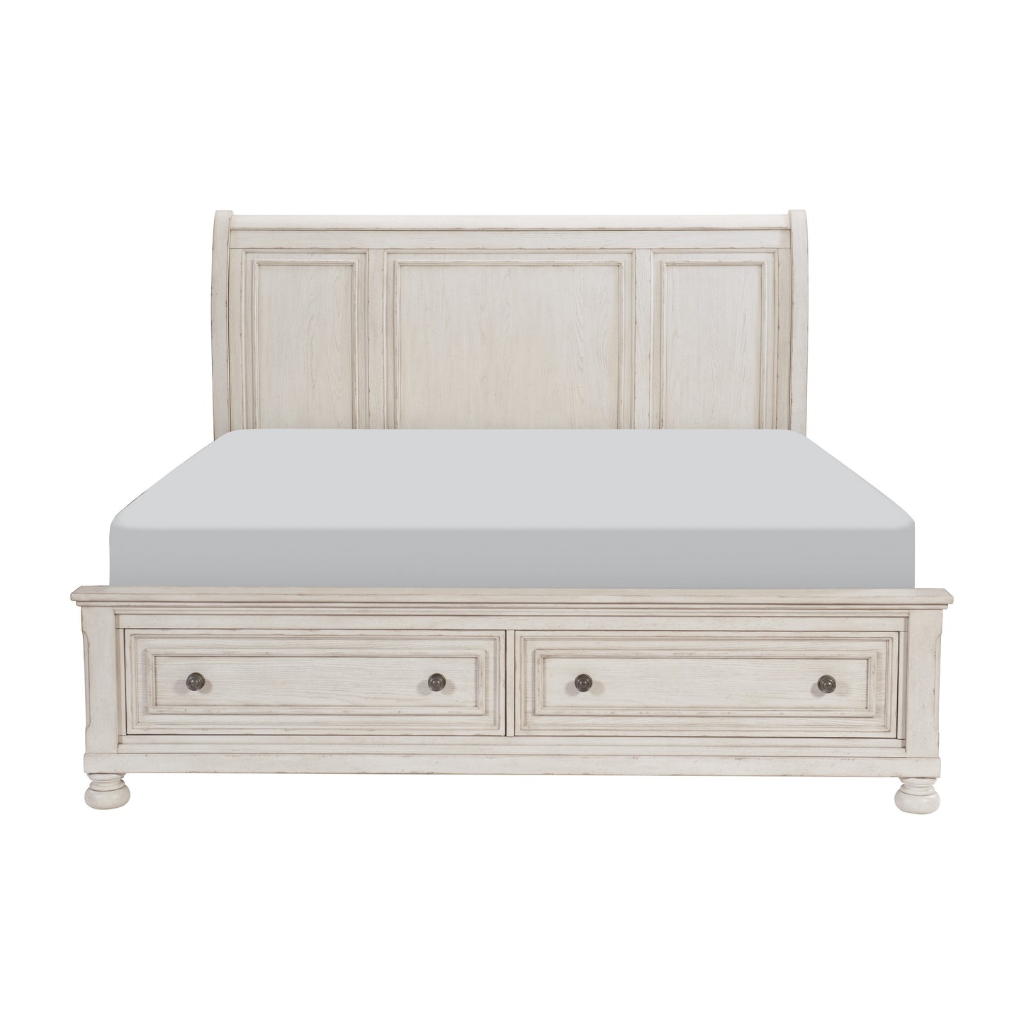2259W-1* - (3) Queen Platform Bed with Footboard Storage