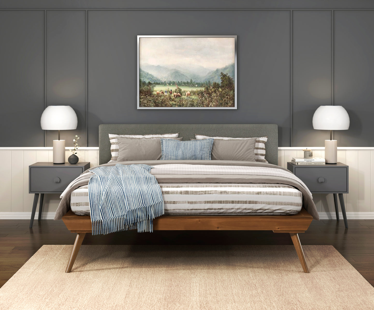 2315-1* - (3) Queen Platform Bed