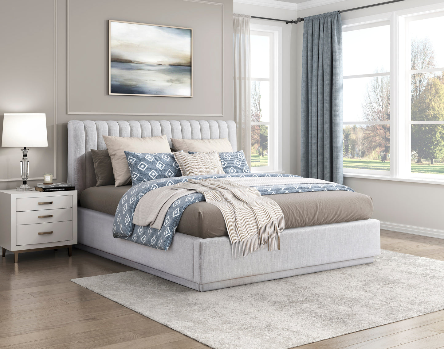 2320-1* - (2) Queen Platform Bed