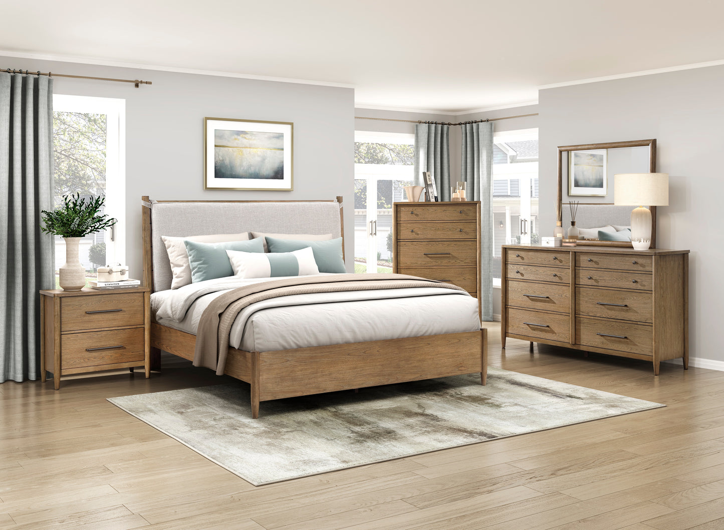 2386PNK-1EK* - (3) Eastern King Platform Bed