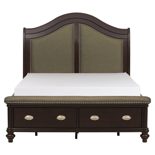 2615DC-1* - (3)Queen Sleigh Platform Bed