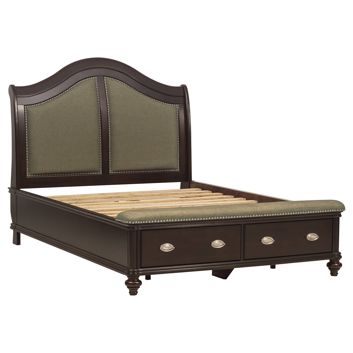 2615DC-1* - (3)Queen Sleigh Platform Bed