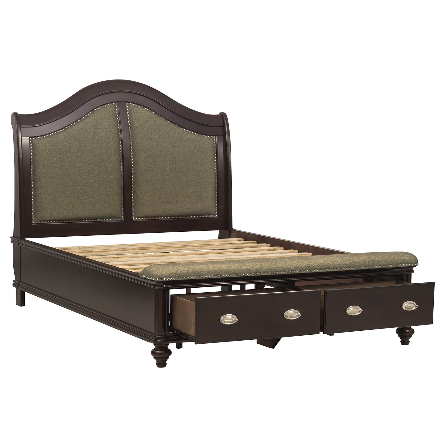 2615KDC-1EK* - (3)Eastern King Sleigh Platform Bed
