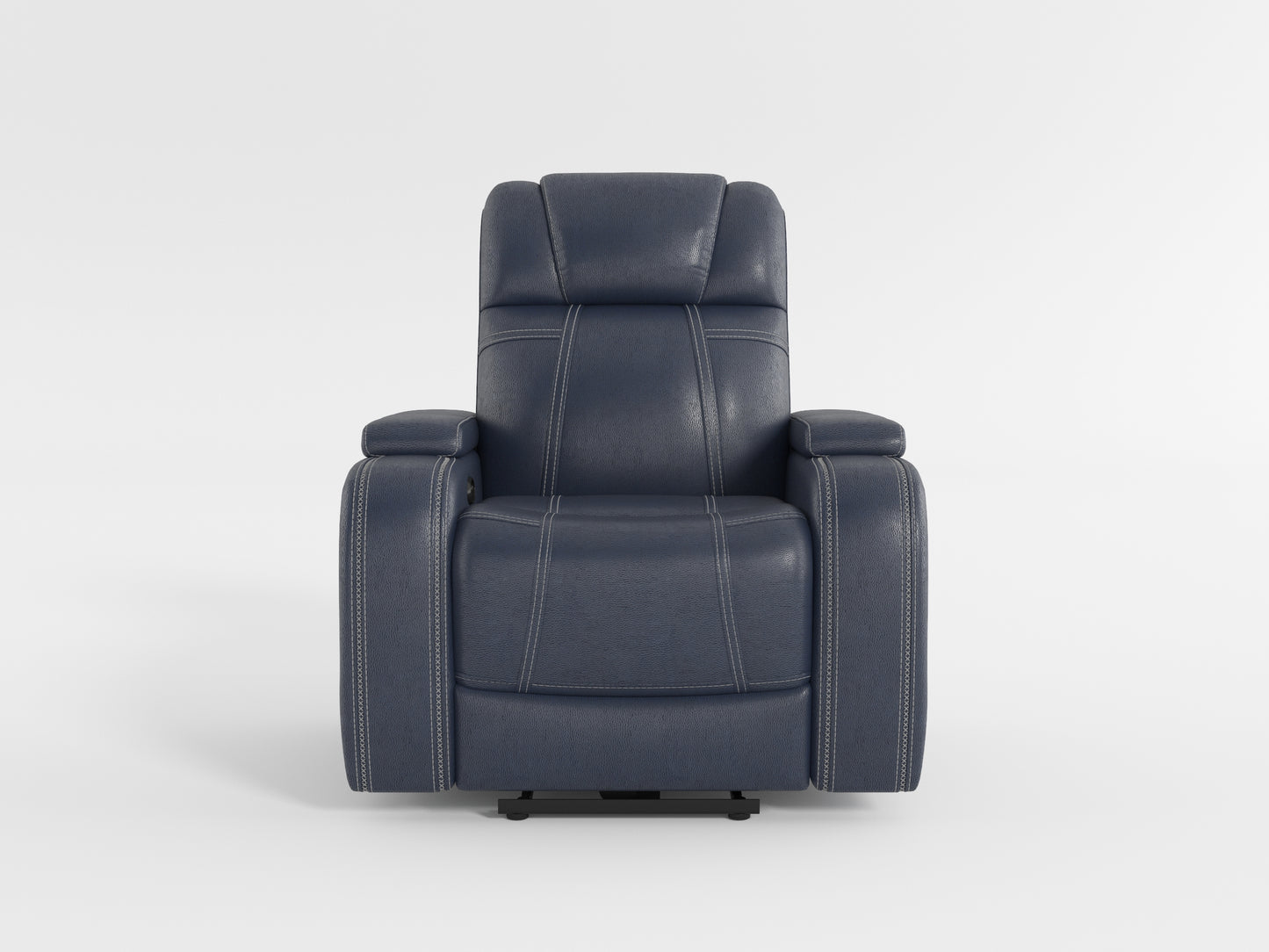 9640BU-1PWH - Power Reclining Chair with Power Headrest and Storage Arms