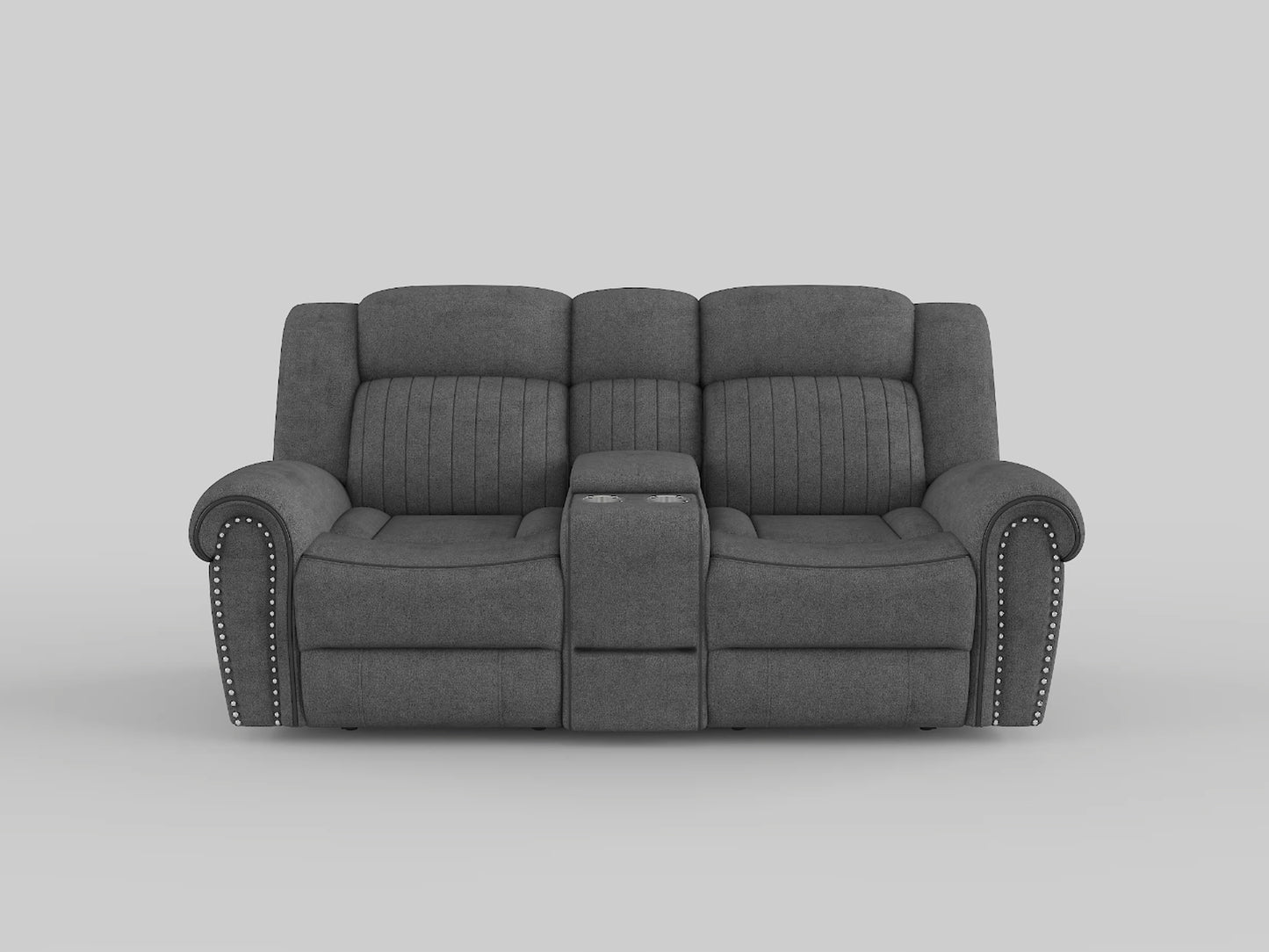 9204MT-2 - Double Reclining Love Seat with Center Console