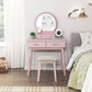 4565PK - Vanity Dresser with Mirror and Stool