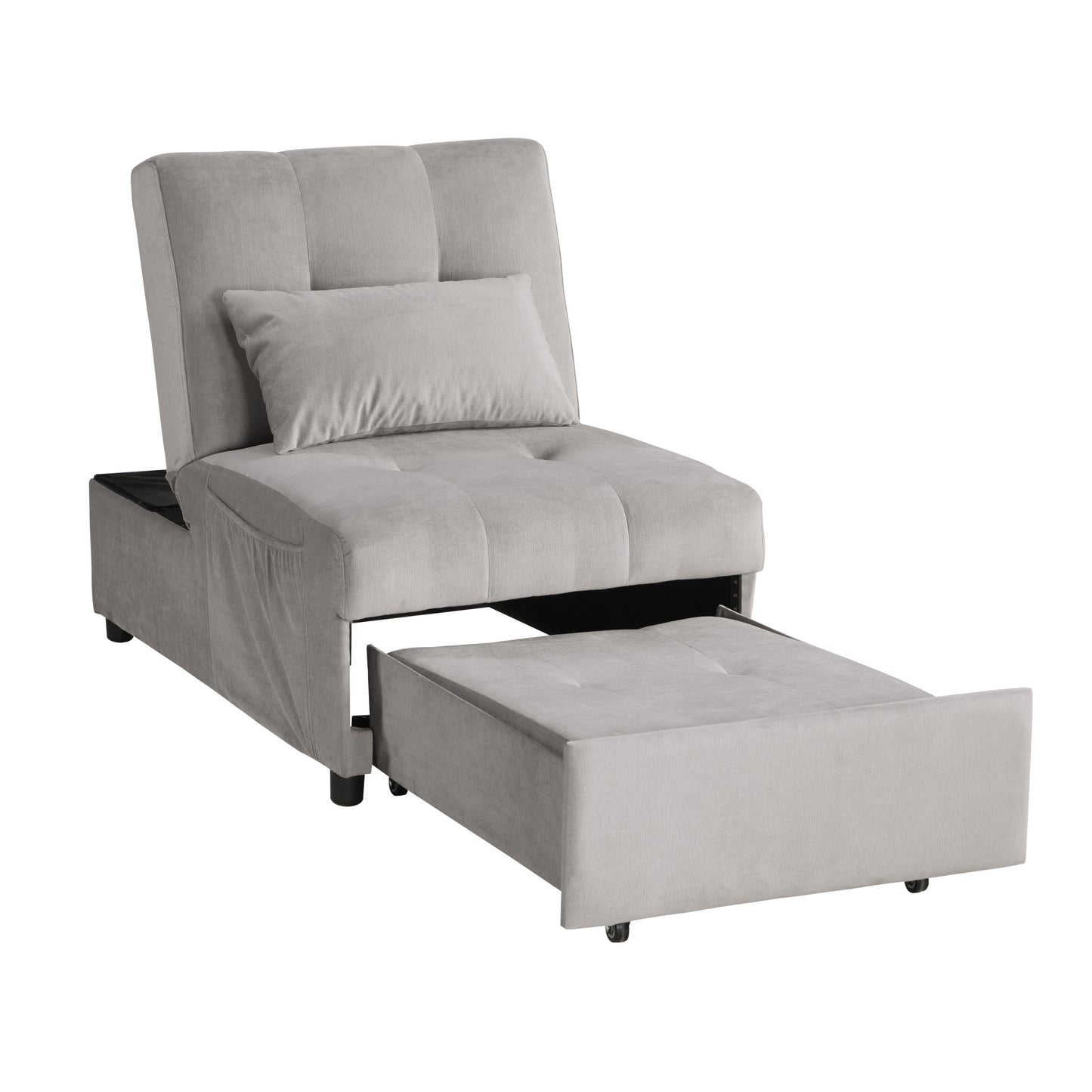 4615-F4 - Lift Top Storage Bench with Pull-out Bed