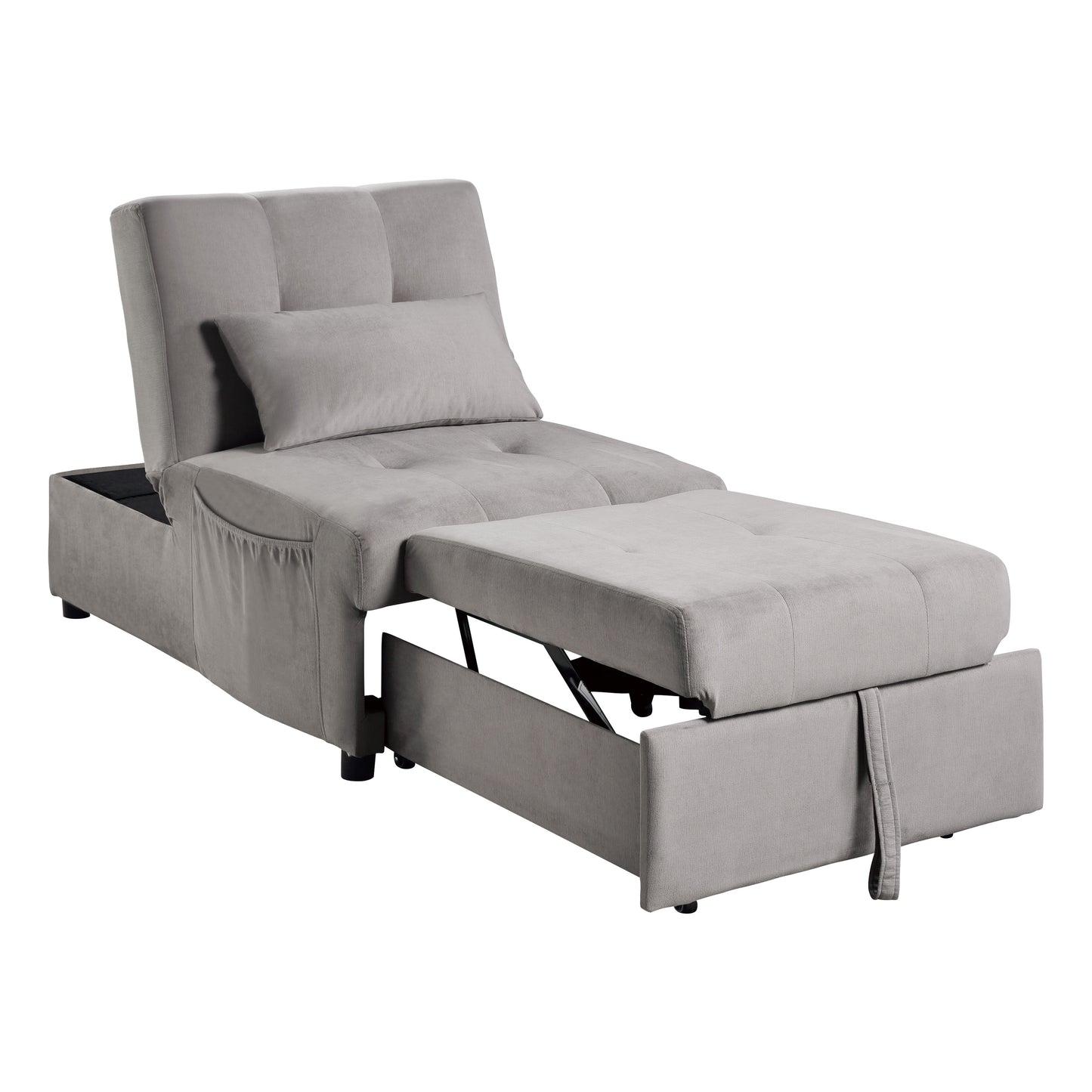 4615-F4 - Lift Top Storage Bench with Pull-out Bed