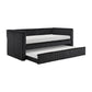 4655BLK* - (2) Daybed with Trundle