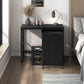 4998BLK - 3-Piece Pack Desks with Stool Set