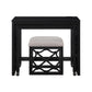 4998BLK - 3-Piece Pack Desks with Stool Set