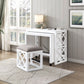 4998WHT - 3-Piece Pack Desks with Stool Set