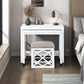 4998WHT - 3-Piece Pack Desks with Stool Set