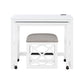 4998WHT - 3-Piece Pack Desks with Stool Set