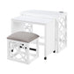 4998WHT - 3-Piece Pack Desks with Stool Set